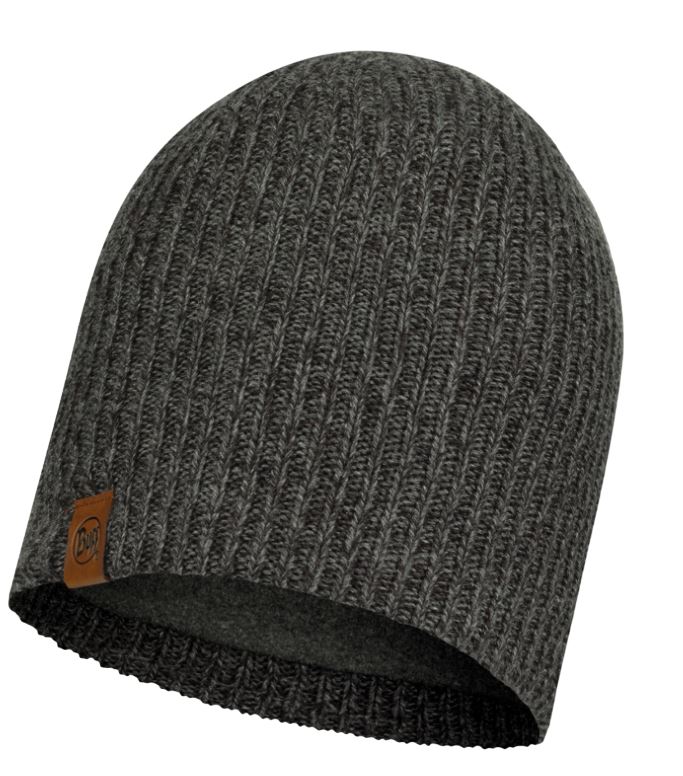 Buff Knitted & Full Fleece Hat  LYNE GREY muts