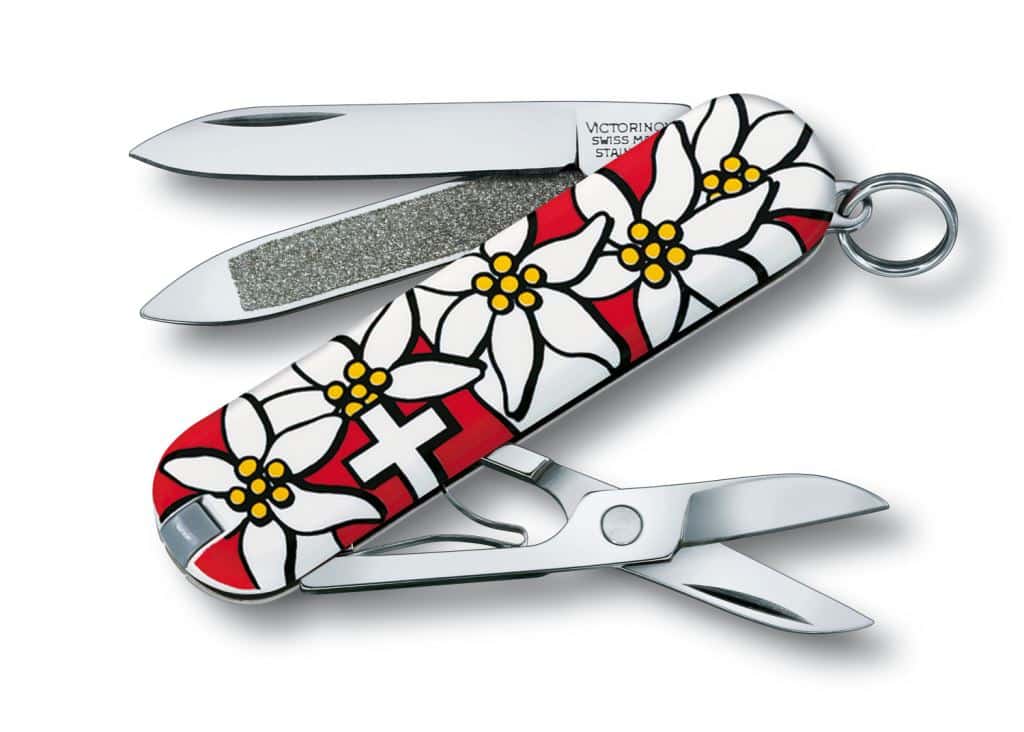 9. Victorinox Classic Edelweiss pocket knife