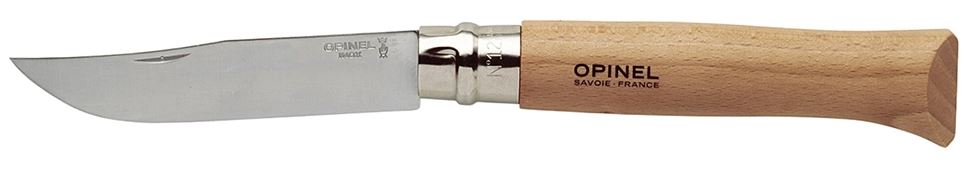 Opinel No.12 Stainless steel Inox pocket knife - Beech wood