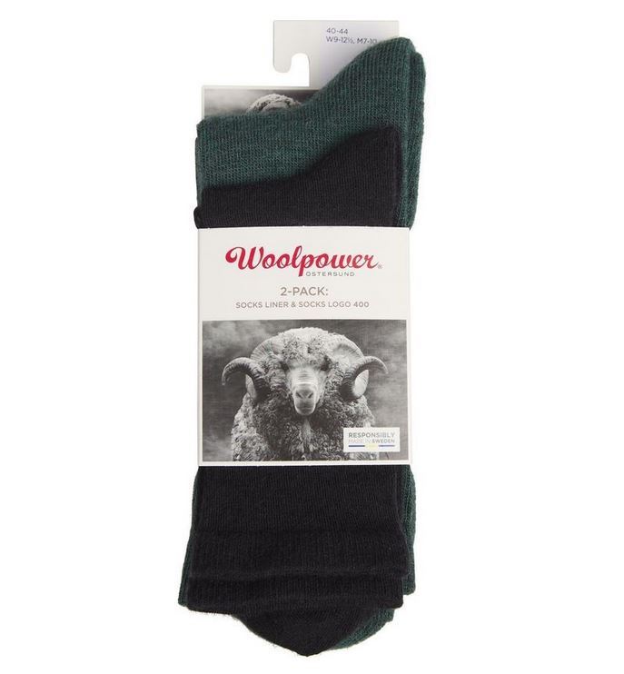 Woolpower hiking socks 2-pack Classic Logo + Liner