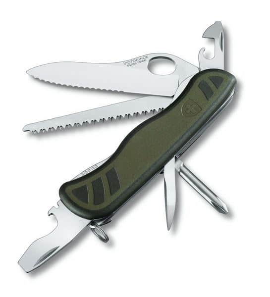 6. Victorinox Soldier 10f. Groen Zakmes