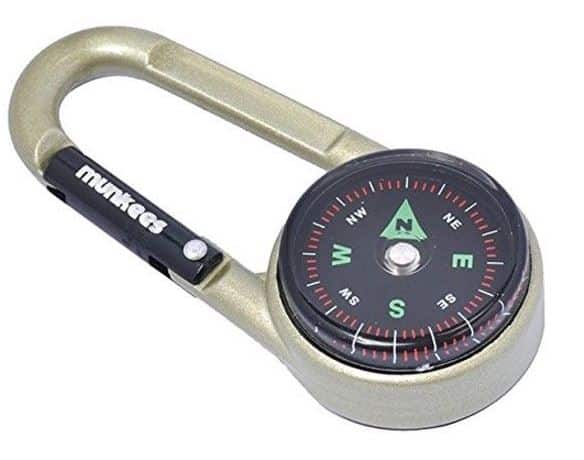 Munkees Carabiner Compass with Thermowither