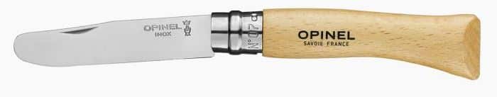 Opinel No.7 RVS Colorama Mon Premier kids pocket knive - beechwood