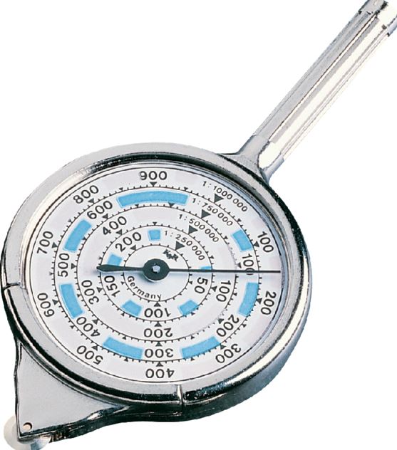 Silva Curvimeter Rallye, k.stof