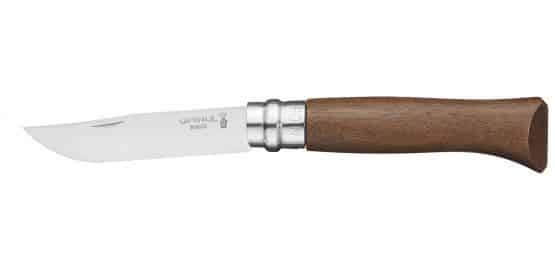 Opinel No.8 RVS Luxury zakmes - Walnoothout