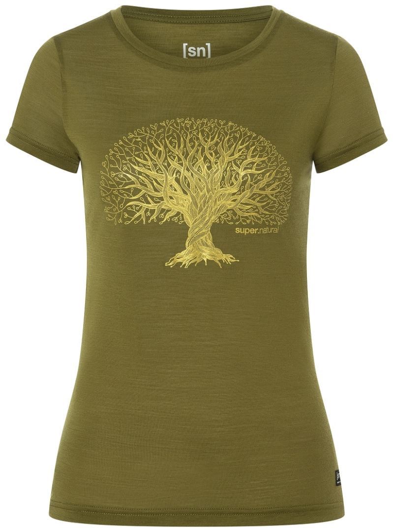 SuperNatural Yoga Tree Tee damesshirt