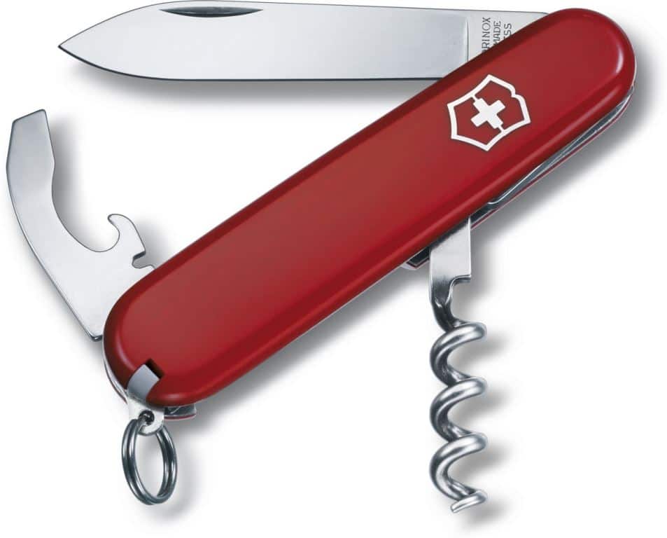 29. Victorinox Waiter 9f. Red Pocket Knife