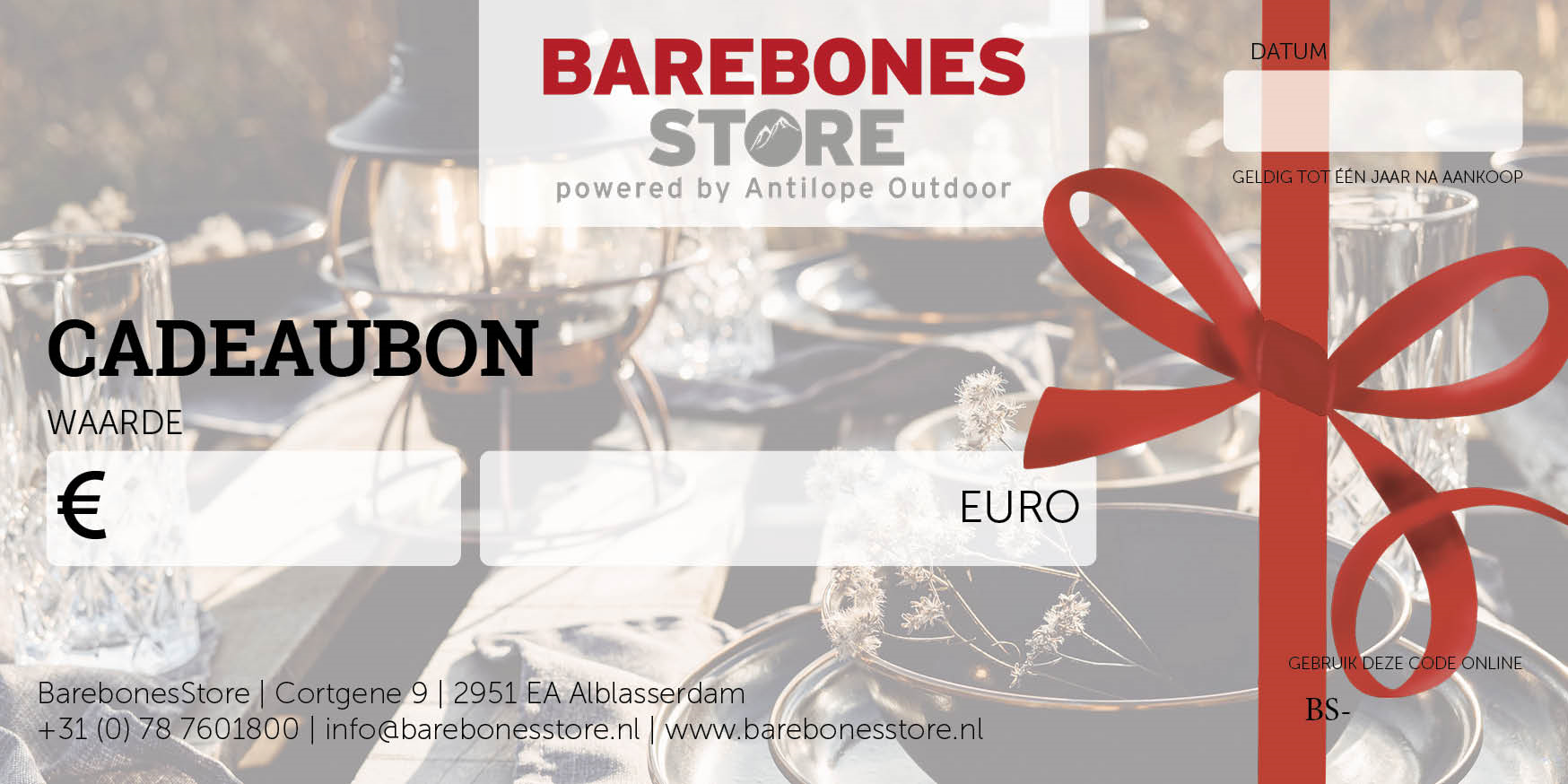 Barebonesstore Giftcard