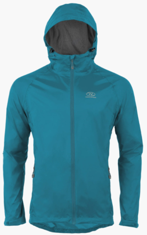 Highlander Stow & Go Packaway rain jacket - Petrol