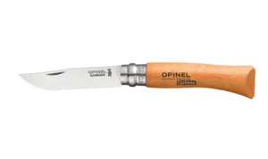 Opinel No.7 Carbon pocket knive - beechwood