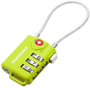 Munkees TSA Cable Combination Lock