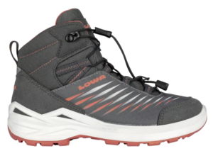 Lowa Zirrox II GTX Mid Junior kids hiking shoes - Graphite/Coral