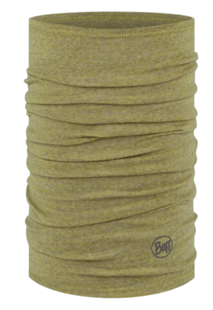 Buff Midweight Merino Wool Night Blue Melange neckwarmer - Melange Gingko