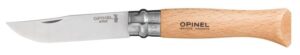 Opinel No.9 RVS Inox pocket knive - beechwood