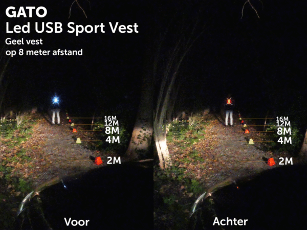 Gato sports LED USB sport vest - Image 7