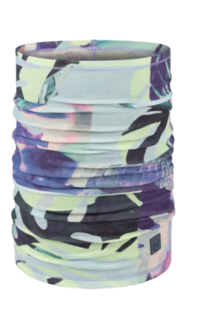 Buff Merino Wol Solid Denim - Digital Prints Akei Multi