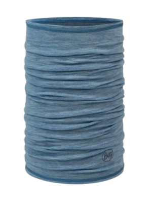 Buff Merino Wol Solid Denim - 