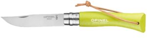 Opinel No.7 RVS Colorama pocket knive - beechwood
