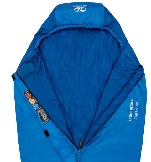Highlander Trekker 50 Sleeping Bag Blue - Image 4