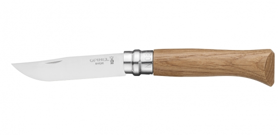 Opinel No.8 RVS Luxury pocket knive - oak wood