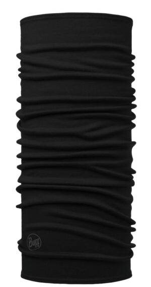 Buff Midweight Merino Wool Night Blue Melange neckwarmer