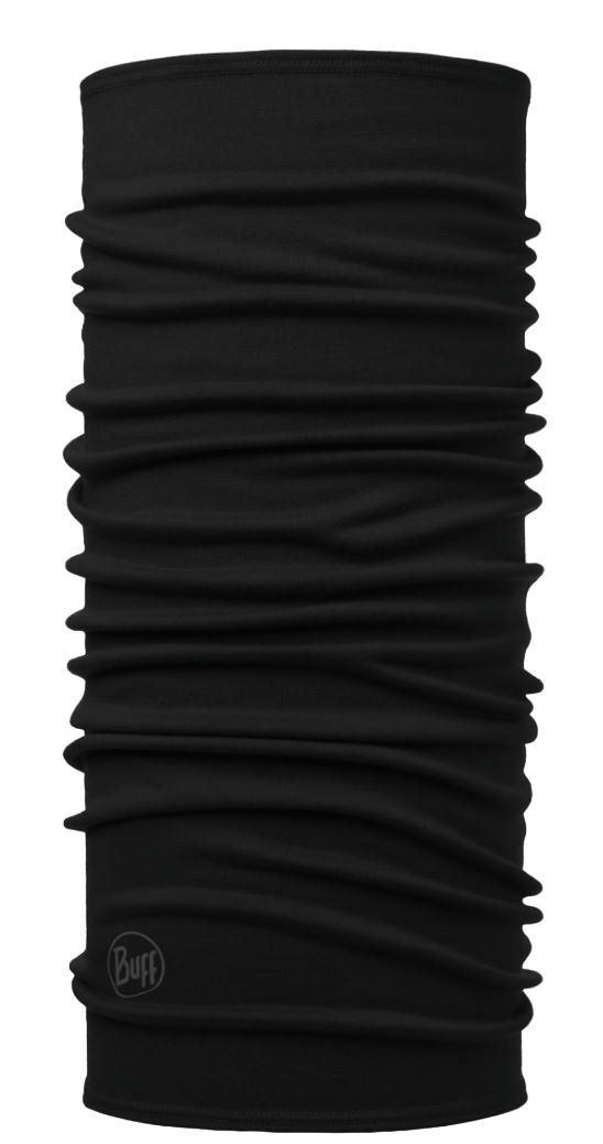 Buff Midweight Merino Wool Night Blue Melange neckwarmer