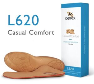 Aetrex Men's Casual Comfort Posted Orthotics men's insoles