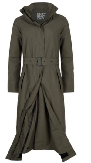 HRD Montreal long women's raincoat - Chimera Olive