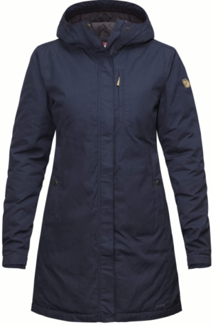 FjallRaven Kiruna Padded Parka women's jacket - Dark Navy