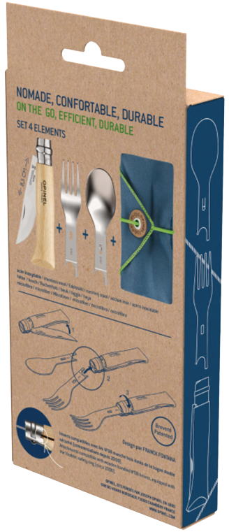 Opinel Picnic Plus outdoor bestekset 4-part - Image 5
