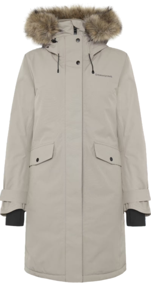 Didriksons Erika 3 women's parka - Ash Brown