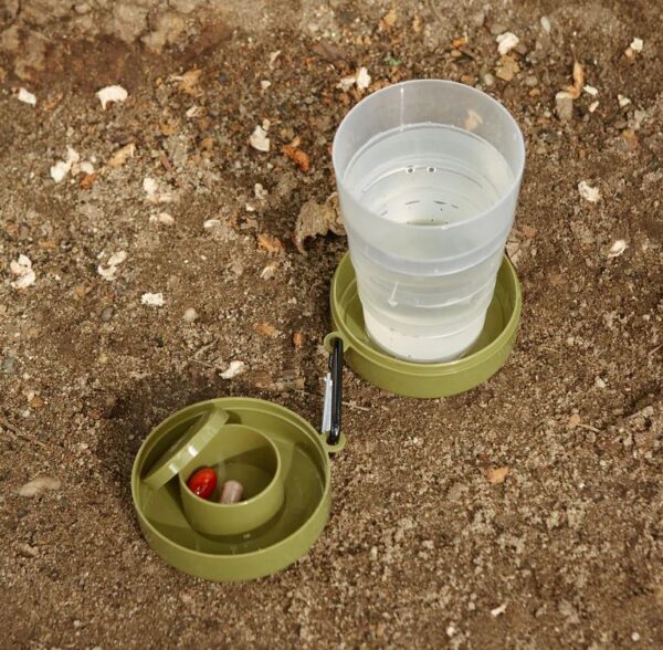 Kikkerland Collabsible Tumbler W Pill Compart - Image 5
