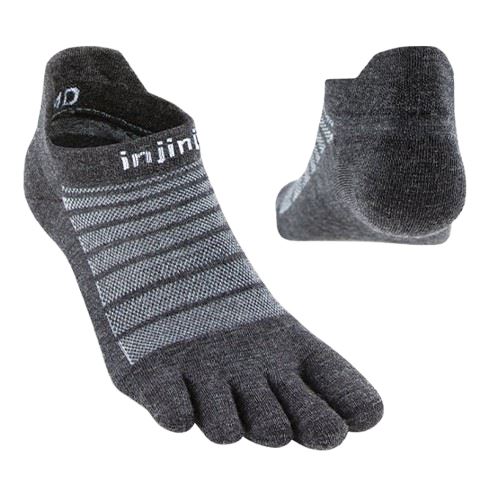 Injinji Run Lightweight No-Show Wool socks - Image 4