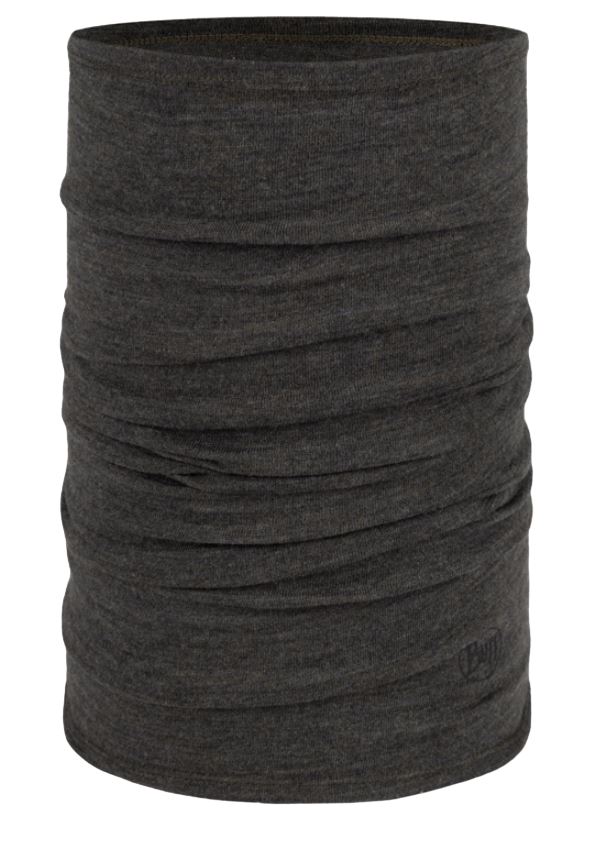 Buff Midweight Merino Wool Night Blue Melange neckwarmer - Image 7