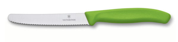 Victorinox Tomato/table knife stainless steel/green, serrated