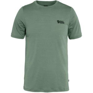 FjallRaven Abisko Wool Logo SS men's shirt - Patina Green