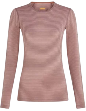Icebreaker 200 Oasis LS Crewe women's - Summit/Blush/Stripe