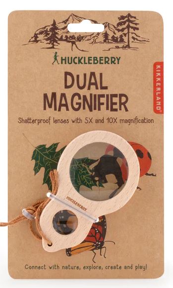 Kikkerland Huckleberry Dual Magnifier Magnifying Glass - Image 4