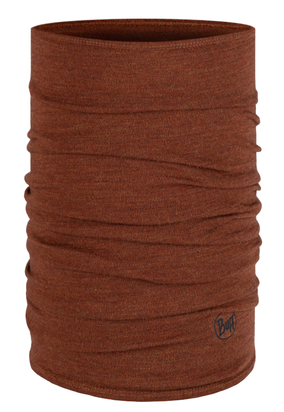 Buff Midweight Merino Wool Night Blue Melange neckwarmer - Image 6