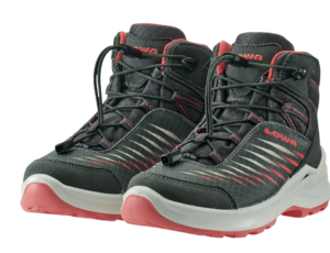 Lowa Zirrox II GTX Mid Junior kids hiking shoes - Graphite/Coral