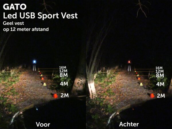 Gato sports LED USB sport vest - Image 6