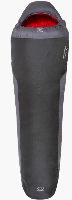 Highlander Serenity 350 Mummy Charcoal sleeping bag
