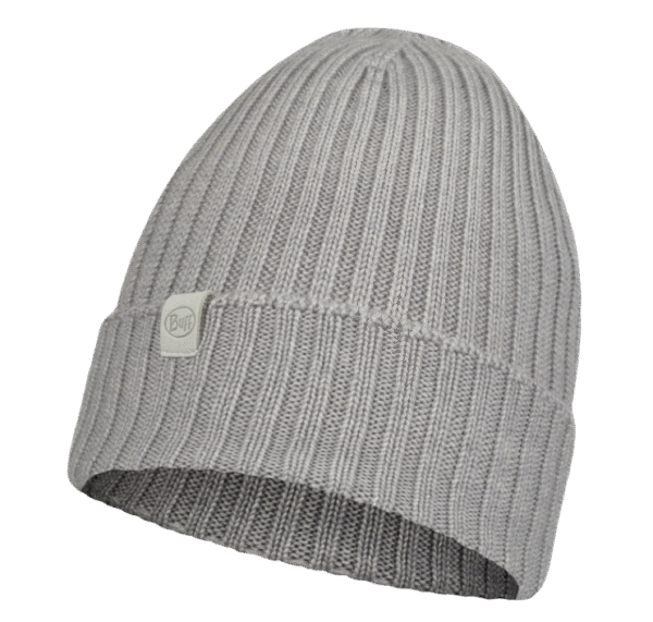 Buff Knitted Hat Norval Light Grey