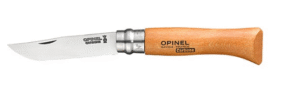 Opinel No.10 Carbon pocket knive - beechwood