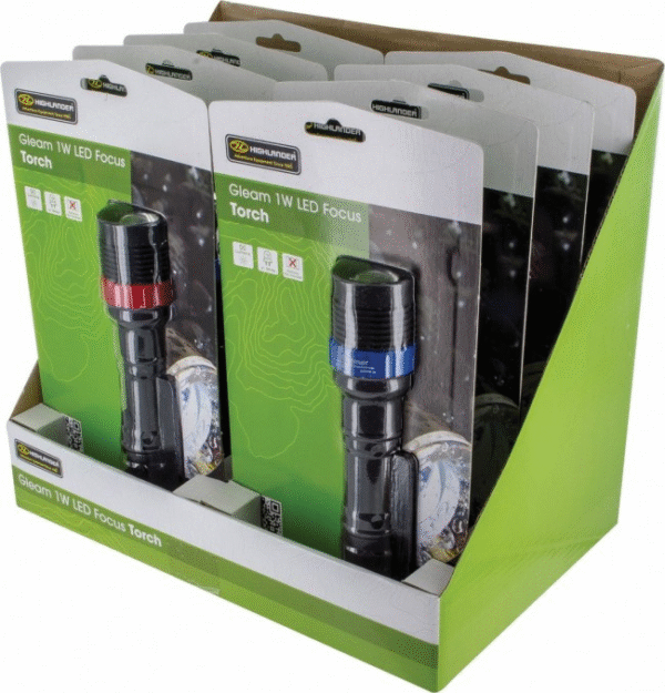 Highlander Gleam 1W LED Focus zaklamp - Image 4