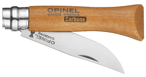 Opinel No.6 Carbon pocket knive - beechwood
