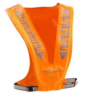 Bee-safe Led Vest USB - Orange
