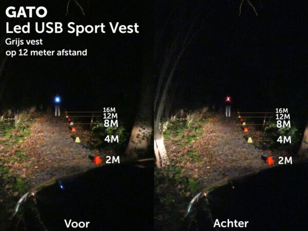 Gato sports LED USB sport vest - Image 17