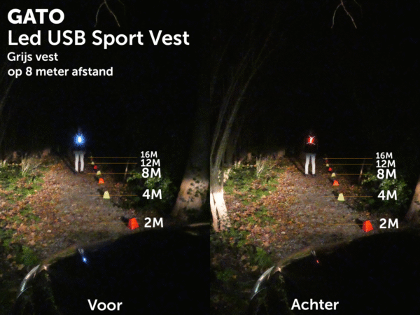 Gato sports LED USB sport vest - Image 18