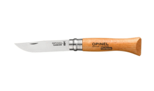 Opinel No.6 Carbon pocket knive - beechwood
